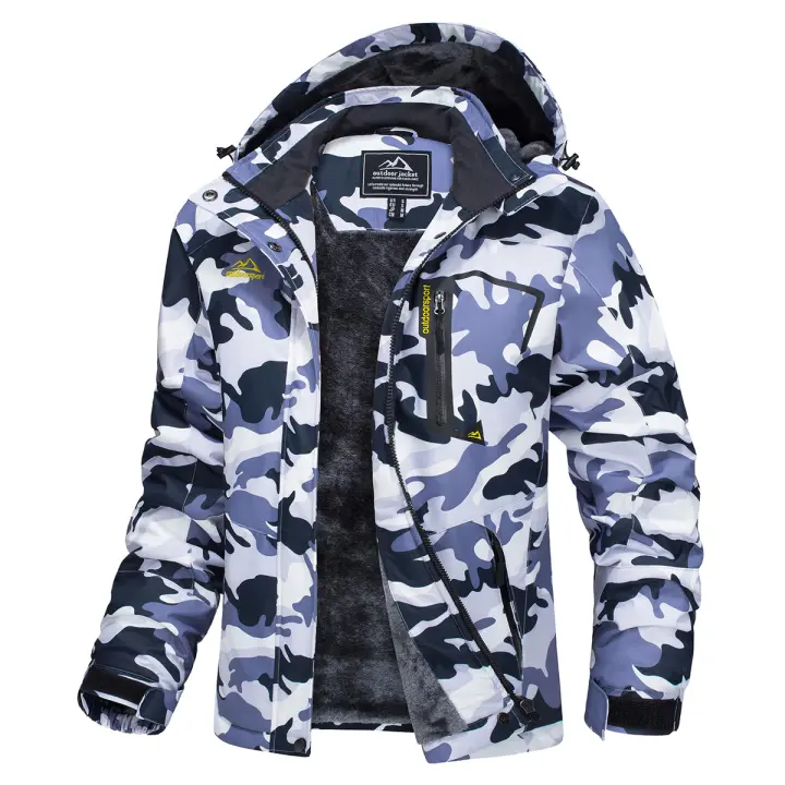 MAGCOMSEN-Chaqueta de esquí impermeable para mujer, abrigo de nieve con aislamiento, cálido, a prueba de viento, con capucha, forrado de lana, Invierno - 1