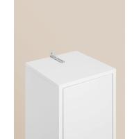 Mueble de Baño de Alto Estante Armario con 2 Puertas y Cajón Blanco Tamaño 20 x 20 x 180 cm - details 71