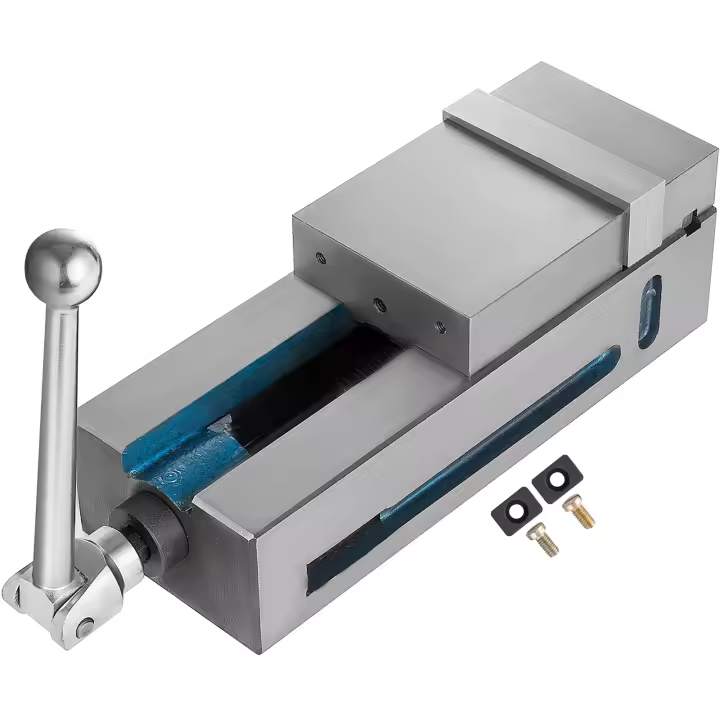 Tornillo de banco con abrazadera de banco SucceBuy: alta precisión con 4 pulgadas de ancho de mandíbula. Ideal para trabajos CNC y sujeción segura - 1
