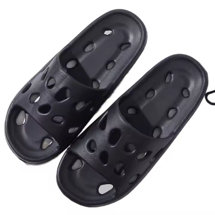 Sandalias de deslizamiento de EVA ligeras y suaves, pantuflas de casa para mujer de color sólido. - 1