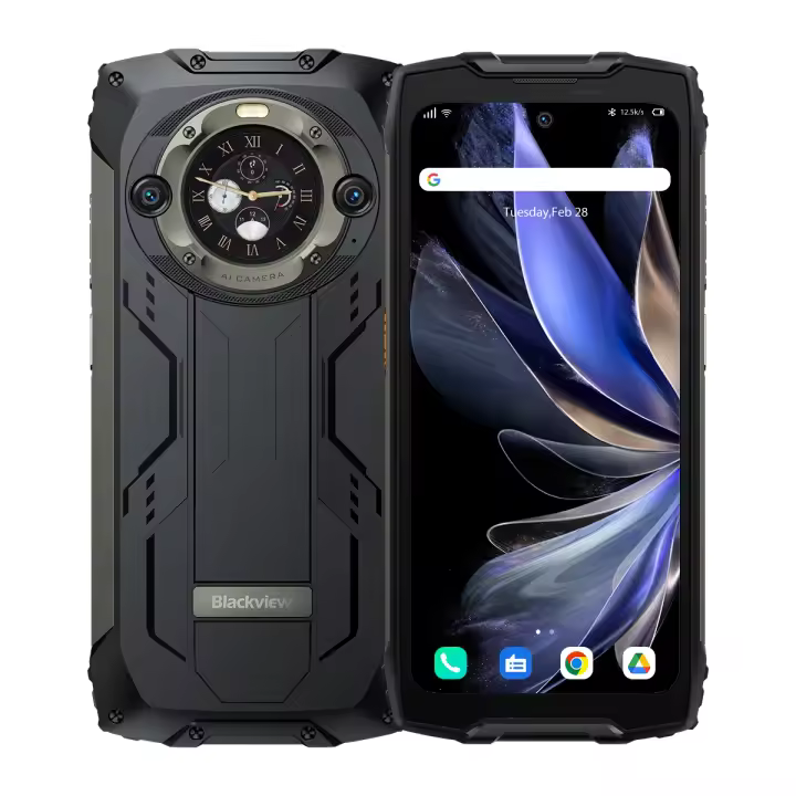 Blackview BV9300 Pro Smartphone, 6.7 pulgadas FHD+ Pantalla dual 24GB(12+12) 256GB Teléfono móvil, Cámara trasera de 64MP, Batería de 15080mAh con carga rápida de 33W - 1
