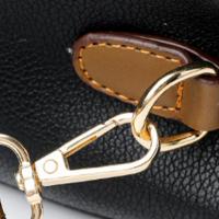 Bandolera de cuero de PU para mujer con asa, bolso de hombro tipo cubo de gran capacidad para mamás de mediana edad - details 20