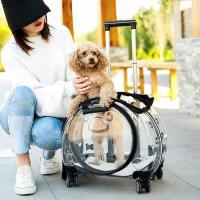 Carro de viaje, bolsa portátil transpirable para mascotas, transporte para perros, mochila para gatos de gran espacio - details 5