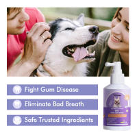 Spray limpiador bucal para mascotas, elimina el mal aliento de perros y gatos, para la mayoría de los perros y cachorros - details 3