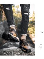 Zapatillas de deporte para hombre, zapatos de senderismo, botas de montaña al aire libre, fondo grueso, zapatos de Trekking con cordones, moda - details 3