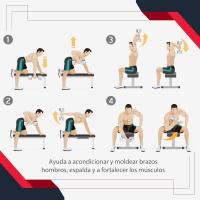 Mancuernas con Barra de Conexión Metálica y Cabeza Hexagonal Juego de Pesas para Entrenamiento en Casa Gimnasio - details 3
