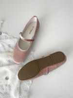 Zapatos Mary Jane Retro de Diseño Coreano Acabado Redondo de Cabeza con Hebilla de Terciopelo para Mujer - details 12