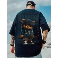 Camiseta Hip Hop para Hombre Manga Corta, Algodón, Estampado, Talla Grande 8XL, Novedad de Verano - details 9
