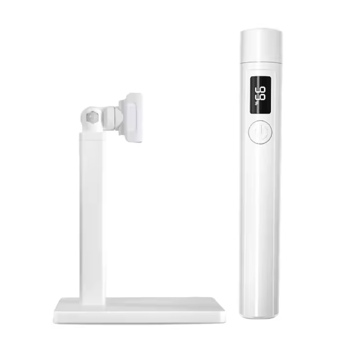 Soporte de luz LED UV profesional para uñas con pantalla Mini secador de uñas portátil recargable Soporte de luces UV para nail art extraíble - 1