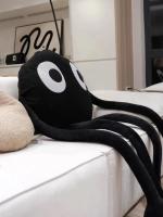 Almohada de Peluche Suave de Coal Negro con Patas Largas y Diseño de Dibujos Animados para Sofá de Casa y Cama de Coche Regalo de Anime - details 15