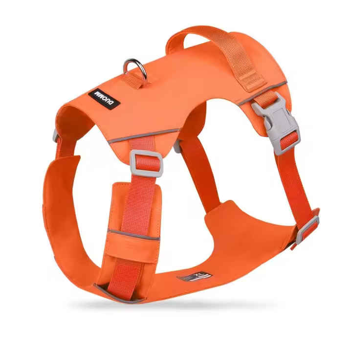 Chaleco de seguridad estilo correas para el pecho para mascotas, conjunto de correa y arnés ajustable transpirable para perros, chaleco tipo arnés impermeable para mascotas, adiestramiento al aire libre - 1