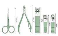 Juego de cortaúñas de acero inoxidable con bolsa plegable, kit de cortador de manicura, tijeras, herramienta de belleza, 16 piezas - details 5