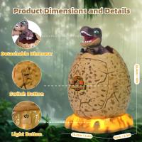 Dinosaur Egg Piggy Bank ATM Saving Box for Kids with Music and Lights Electronic Play House Toys for Children Christmas Gifts - details 2