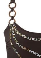 Bañador de una pieza con correa redonda para mujer, traje de baño Sexy de Color sólido con Espalda descubierta, ropa de playa para vacaciones - details 10