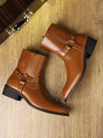Botas con cremallera lateral de cabeza retro británica - details 5