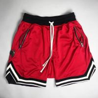 Pantalones Cortos de Baloncesto de Malla Poliéster Vintage Clásico Máscara con Bolsillos para Hombres - details 1