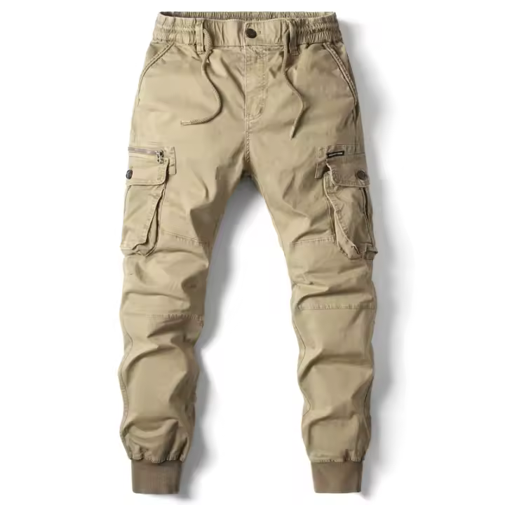 Pantalones de Carga para Hombres Ropa Deportiva Casual de Algodón con Diseño Táctico para Ropa de Calle y Trabajo - 1