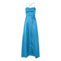 Elegante Vestido Largo de Satén con Cintura Alta Estilo de Boda Delgado para Mujeres - details 8