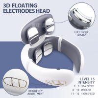 Masajeador de Cuello y Espalda TENS Pulso Inalámbrico para Hombros Alivio del Dolor Calentamiento de la Columna Cervical Cuidado de la Salud - details 4