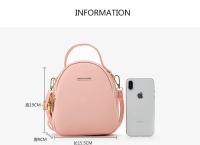 Bolso de hombro para mujer, Mochila pequeña minimalista de gran capacidad, informal, Color sólido coreano, novedad de 2024 - details 3