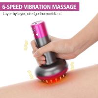 Máquina de drenaje linfático, cepillo de masaje corporal meridiano eléctrico, microcorriente, anticelulitis, aparato de fisioterapia Guasha - details 4