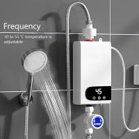 Calentador de agua instantáneo de 4500W, grifo instantáneo, grúa de agua caliente, LED, Digital, enchufe de la UE - details 4