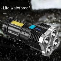 4 Led Mini Linterna recargable de alto lúmenes Linterna de Camping potente de largo alcance Linterna - details 4
