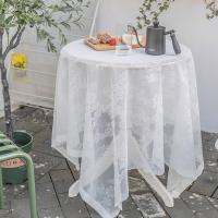 Mantel de Encaje Blanco Vintage Ideal para Hoteles, Bodas, Fiestas, Picnics - details 4
