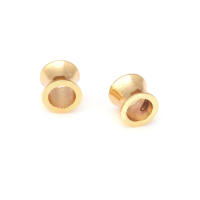 Cuentas de Pulsera de Brasso Dorado Mate Forma de Cilindro Ideal para Hacer Joyería DIY - details 38