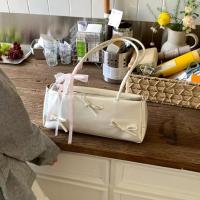 Bolso de mano francés dulce para compras, cinta de estilo coreano para mujer, bolso para axila, bolso de viaje de cuero PU de alta calidad - details 7