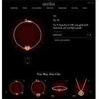 QееΙīп Pulsera Yu Yi en oro rosa de 18 quilates con diamantes y HyCeram rojo ® - details 0