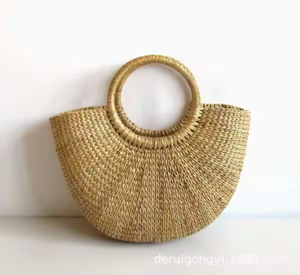 Ideas de nuevos productos, bolsos de mano para mujer, multifunción, ecológicos, tejidos de paja, a la moda, para playa y balneario - 1