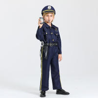 Uniforme de policía de cosplay de Halloween para niños, set de maquillaje para fiesta - details 7