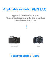 HQIX-cargador de batería para MX-1 de cámara, dispositivo para Pentax MX1 D-LI106 X90 - details 6
