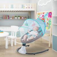 Columpio automático y conveniente para bebé de 1 a 12 meses, columpio relajante con Control remoto y música - details 0