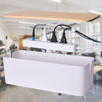 Caja de cables con tira, organizador de gestión de cables de alimentación de madera, cargador antipolvo, Cubo de almacenamiento de línea de red - details 1