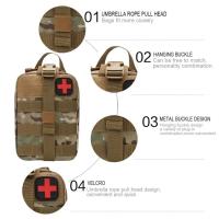 Kit de primeros auxilios de emergencia para coche de caza al aire libre, herramienta de supervivencia para acampar, bolsa EDC - details 2