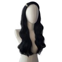 Pelucas de diadema sintéticas de estilo coreano, postizos de aro para el cabello, peluca de media diadema, Clip sintético en pelo largo y rizado ondulado para fiesta - details 1