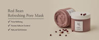Red bean refreshing pore mask, pore refining, excess sebum control, natural exfoliation