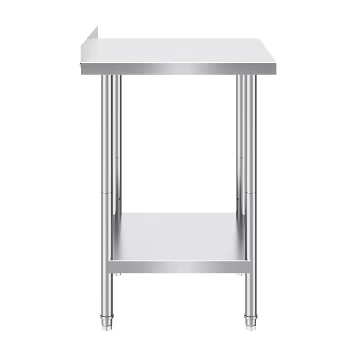 SucceBuy Mesa de trabajo de acero inoxidable de 24 x 24 x 36 pulgadas, mesa de trabajo comercial para preparación de alimentos, mesa de trabajo de metal resistente - 1