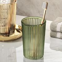 Vasos de baño de cristal acrílico de lujo ligeros, taza de agua Simple para parejas, taza de cepillado de dientes, nuevo - details 8