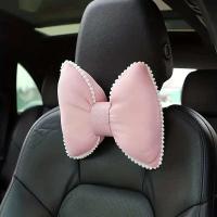 Funda de Asiento de Seda de Hielo Rosa BUNO Almohada de Cabeza Transpirable para Mujer en Verano - details 0