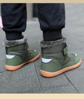 Zapatos de algodón de cabeza ancha para niños, botas de nieve de ocio al aire libre, más terciopelo, botas de algodón gruesas y cálidas - details 6