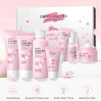 Set de Cuidado de la Piel de Sakura 7/5pcs Crema Facial, Serum, Limpiador de Piel, Protector Solar, Crema para los Ojos Caja de Regalo para Mujeres - details 2