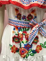 Nuevo vestido largo con vuelo y estampado de flores rojas de un hombro para primavera y verano 2025 - details 14