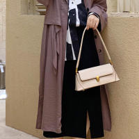 Bolso de hombro de cuero de PU para mujer, bolso pequeño, color sólido, de moda - details 18