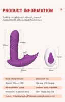 Vibrador de succión de clítoris 2 en 1 con 10 modos, Juguetes sexuales para mujeres, consolador telescópico de 3 velocidades, estimulación del punto G vaginal, producto para adultos - details 6