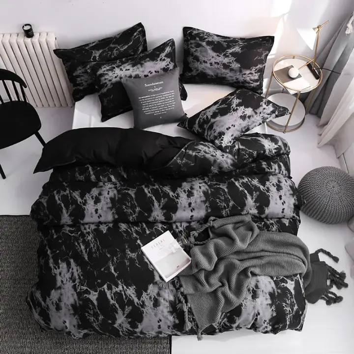 Tiendas Juego de funda nórdica de 3 uds con funda de almohada, edredón doble, juego de cama, funda de edredón Queen/King, pareja o cama individual - 1