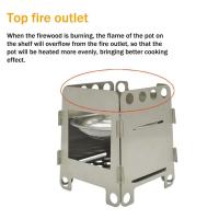 Estufa de Camping Plegable de Acero Inoxidable Mini Portátil para Exteriores - details 4