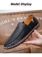 Zapatos grandes para adultos, transpirables y suaves, para conducir al aire libre, para hombres, zapatos casuales de cuero de moda - details 7